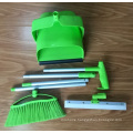 top quality plastic windproof dustpan and brush set with squeegee